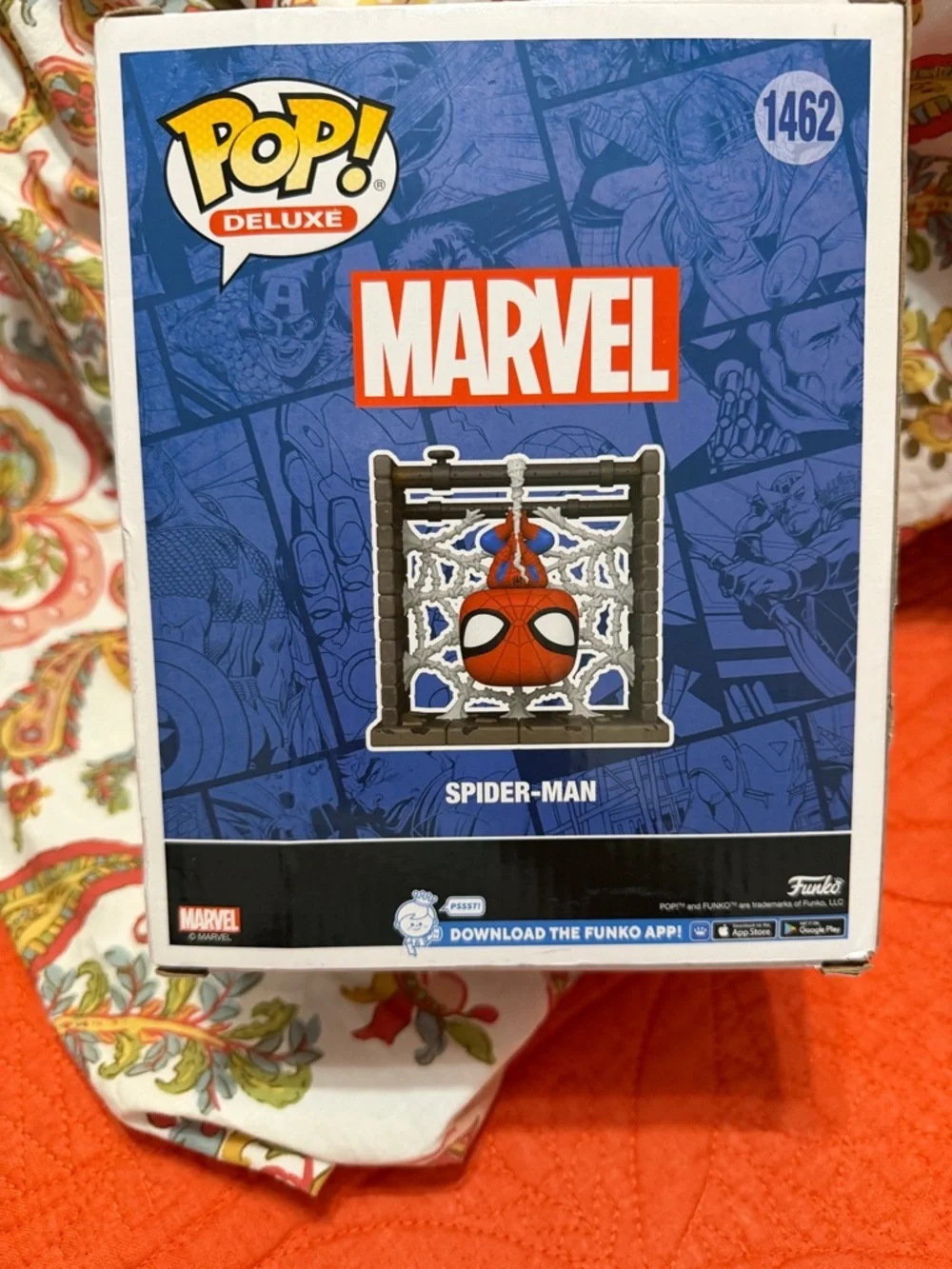 Funko Spider-Man Pop! Deluxe Figure - Red, Blue, White